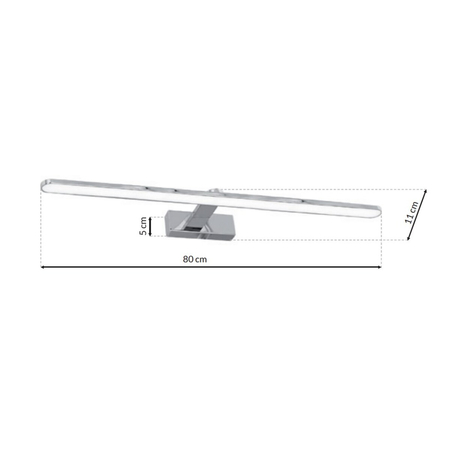 Milagro Kinkiet SPLASH CHROME 80cm 16W LED ML5722 CHROM