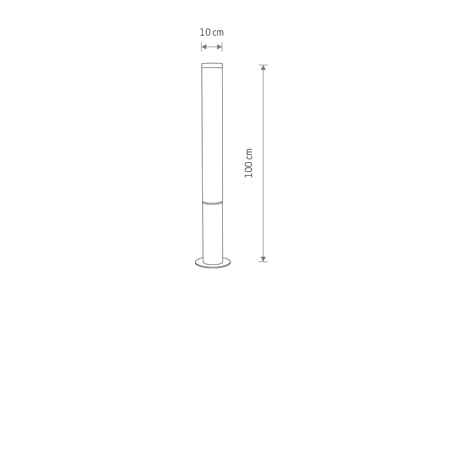 Lampa zewnętrzna Nowodvorski MIA LED 11374 Czarny