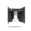 Sollux Lighting Kinkiet QUAD 1 biały SL.0059