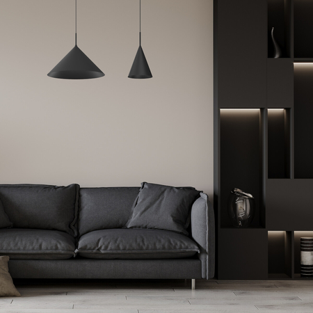 Milagro Lampa wisząca CAPITAL BLACK Ø46cm 1xGX53 MLP0952 CZARNY