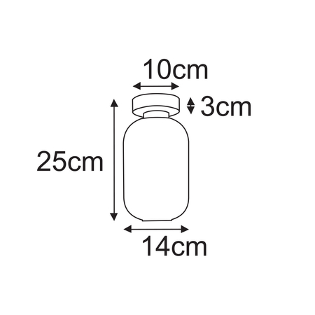 Lampa sufitowa Kaja SILVA K-5752 grafitowy, czarny