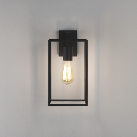 Kinkiet zewnętrzny Astro Box Lantern 350 1354004 Czarny z Teksturą