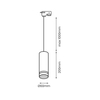 Milagro Pipe Ring Track Pendant Light Biały 1xGU10 ML7672 BIAŁY