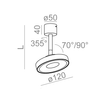 Reflektor AQform 10042-M930-F1-PH-13 KARI LED 230V 11cm Biały struktura