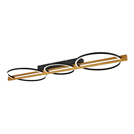Plafon Italux Natano PLF-55362-40W-WO Czarny piaskowany