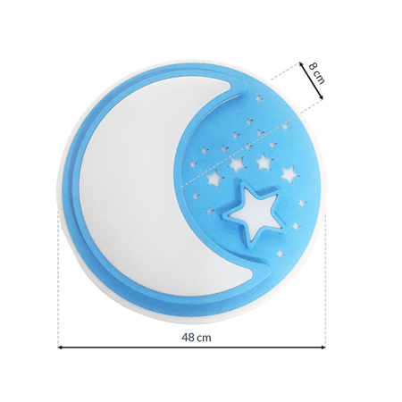 Plafon LED Milagro ML6183 Note Blue