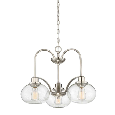 Żyrandol Elstead Lighting Trilogy szary QZ-TRILOGY3-BN