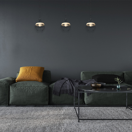 Milagro Lampa wisząca CLIFF BLACK 1xE27 MLP5524 CZARNY