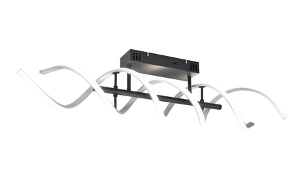 Lampa sufitowa Trio 641810205 czarny/srebrny