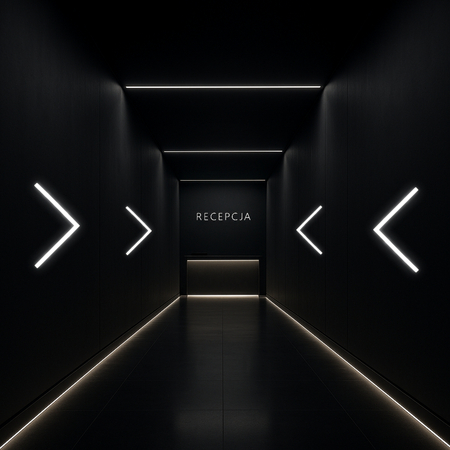 Lampa LED Hexagon Blaupunkt 14,4W panel sufitowy led 4000K CRI90 w kształcie strzałki