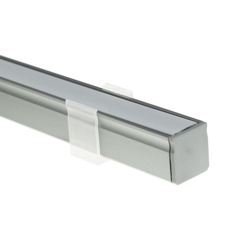 Eko-Light PROFIL ALUMINIOWY SREBRNY TYP Y 1m + KLOSZ MLECZNY EKPR6542