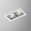 Lampa wpuszczana AQForm Squares 50 x 2 Recessed Biały Struktura
