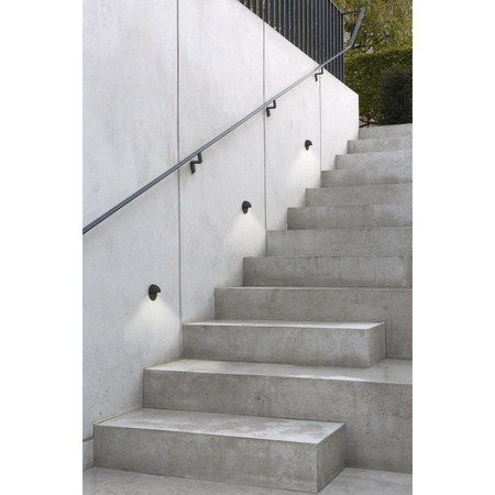 Kinkiet zewnętrzny Astro Tivola LED 1338001 Czarny z Teksturą