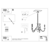 Sollux Lighting Żyrandol MINERWA 5 biały SL.0214