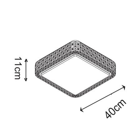 Lampa sufitowa Zuma Line MOA CL15068SQ-D40 biały