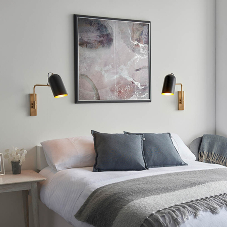 Kinkiet Endon Lighting Navren 93145 mosiądz