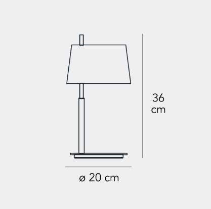 Lampa stołowa Fontana Arte F361000150CRNE Pasion