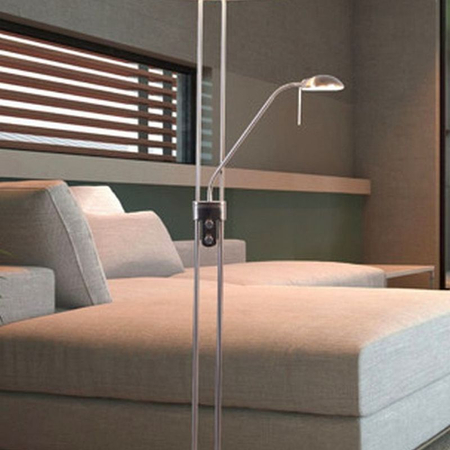 Lampa podłogowa Zuma Line Pedro Floor SL570-2-SS+GR