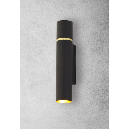 Milagro Kinkiet LYNX 2xE14 MZ5000 CZARNY / ZŁOTY