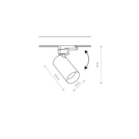 Lampa sufitowa CTLS MONO Nowodvorski 10235 czarny