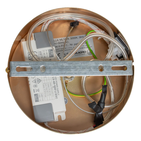 Milagro Lampa wisząca BOLLA GOLD 36W LED ML1428 ZŁOTY