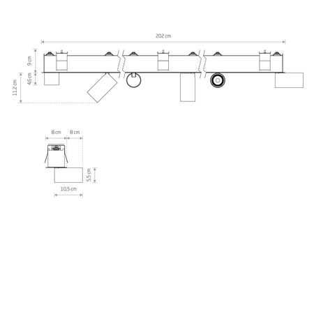 Reflektor MONO DEEP Nowodvorski 10463 czarny
