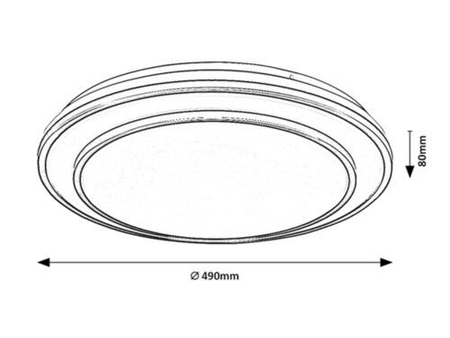 Lampa sufitowa Rabalux Lupita 2130 czarny