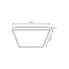 Milagro Plafon DABAR 11W LED IP44 ML0252 BIAŁY