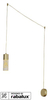 Lampa wisząca Rabalux Floresta 6560 złoty