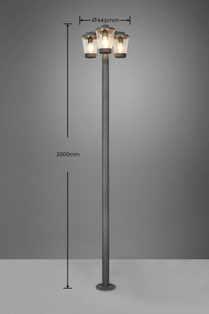 Lampa zewnętrzna Trio 411060342 grafitowy