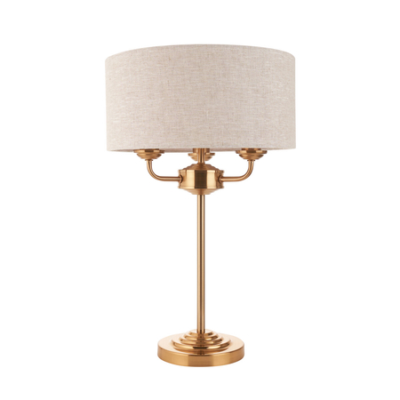 Lampa stołowa Endon Lighting Highclere 110721 mosiądz