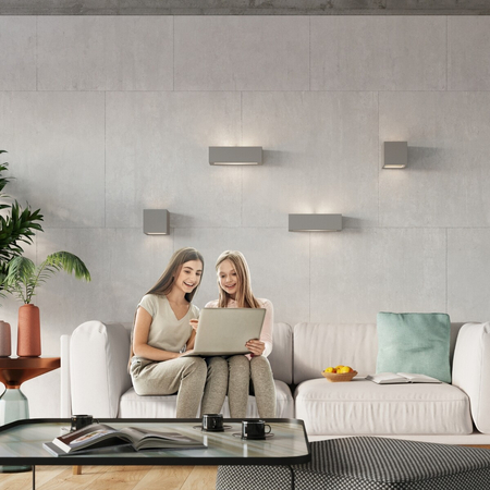 Sollux Lighting Kinkiet ceramiczny LEO szary SL.0871