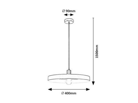 Lampa wisząca Rabalux Alatar 72017 czarny matowy