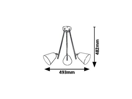Lampa wisząca Rabalux Alder 5376 czarny
