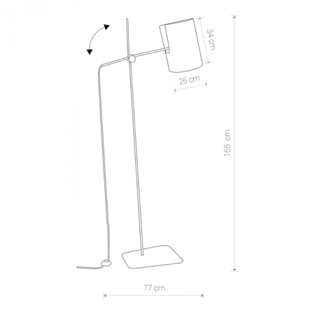 Lampa podłogowa Nowodvorski 6010 ZELDA