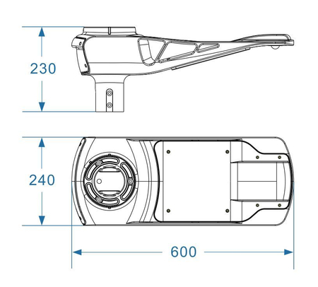 Lampa uliczna solarna LED Greenie 40W Bluetooth, PIR, wskaźnik RGB