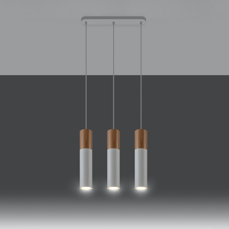 Sollux Lighting Lampa wisząca PABLO 3L biała SL.0630