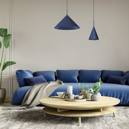 Milagro Lampa wisząca CAPITAL NAVY BLUE Ø17cm 1xGX53 MLP0968 GRANATOWY