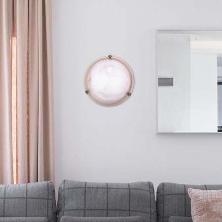 Lampa sufitowa Rabalux Alabastro 3353 szkło tytoniowe alabastrowe