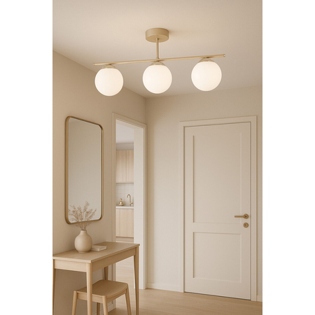 Lampa sufitowa Kaja SAVIA K-5792 biały, beż, złoty