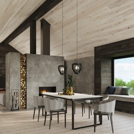 Sollux Lighting Lampa wisząca TRES czarna SL.0930