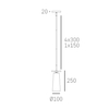 Cosmo Light Lampa wisząca BOW P01138BR